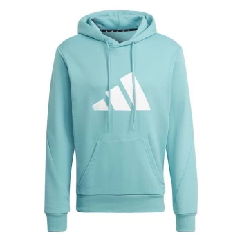 Image of adidas Logo Hoodie Mens - Blue