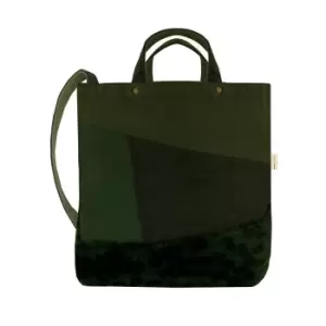 Image of Jassz Satomi Faux Fur Shoulder Bag (One Size) (Olive Green)