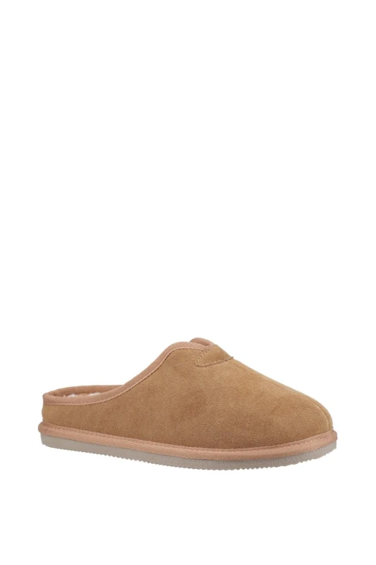 Image of Hush Puppies 'Conrad' Classic Slippers Tan male