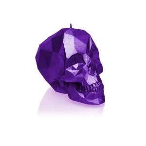 Image of Violet Metallic Large Low Poly Skull