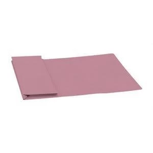 image of 5 Star Foolscap Document Wallet Full Flap 315gm2 Capacity 35mm Pink 1 x Pack of 50 Wallets