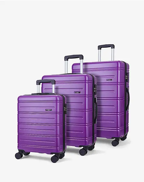 Image of Rock Luggage Lisbon VLJZN Purple Suitcase 3Pcs Set
