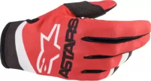 Image of Alpinestars Radar 22 Motocross Gloves, red-blue, Size L, red-blue, Size L