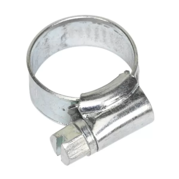 image of Genuine SEALEY SHCM00 Hose Clip Zinc Plated &#216;10-16mm Pack of 30