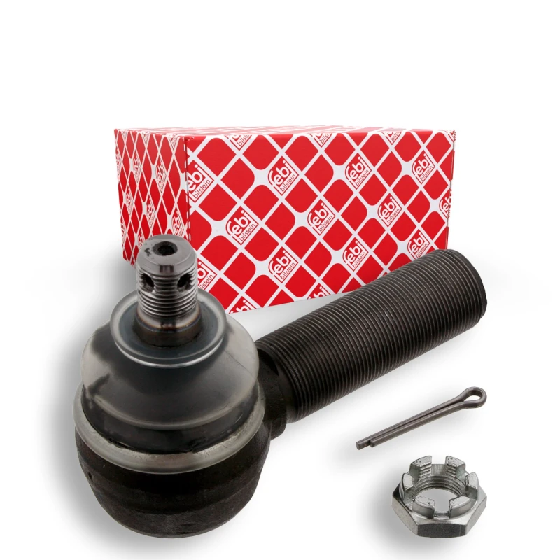 Image of FEBI BILSTEIN 32867 Track rod end OE Turbo NEW, Front Axle Right, with crown nut Tie Rod End (914)