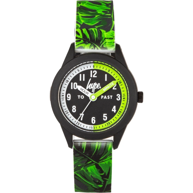 Image of Hype Silicone Strap Watch Juniors - Green Green One Size