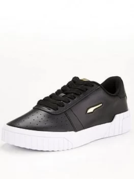 Puma Cali Twist - Black/Gold, Size 7, Women