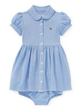 Image of Ralph Lauren Baby Girls Oxford Shirt Dress