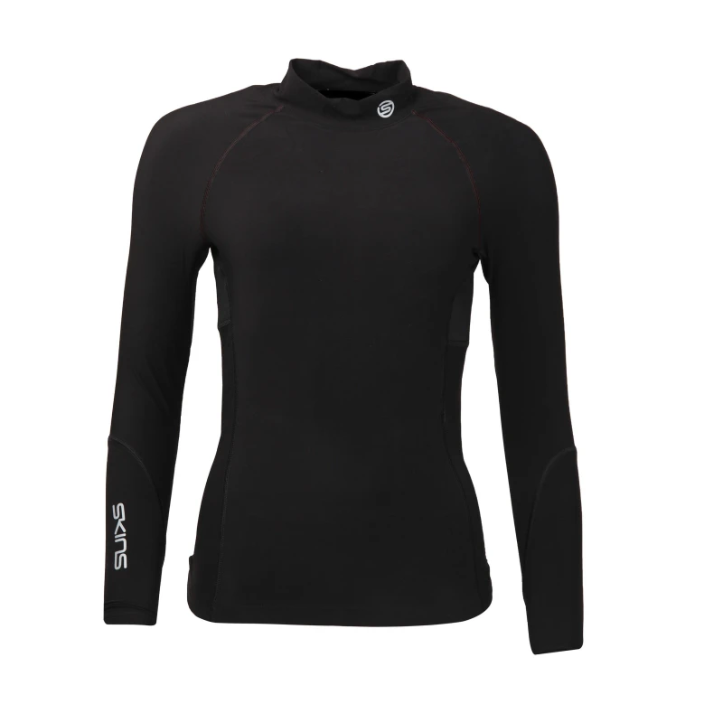 Image of Skins Sr3 Ls Top Thm - Black 8