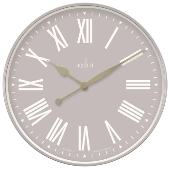 image of Acctim Northfield 50cm Wall Clock - Taupe