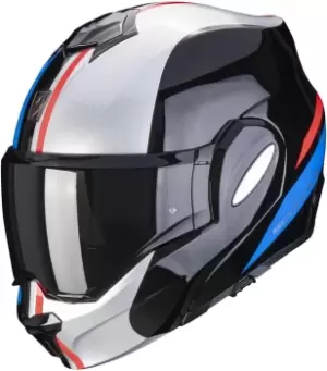 image of Scorpion EXO-Tech Forza Helmet, black-grey-red, Size L, black-grey-red, Size L