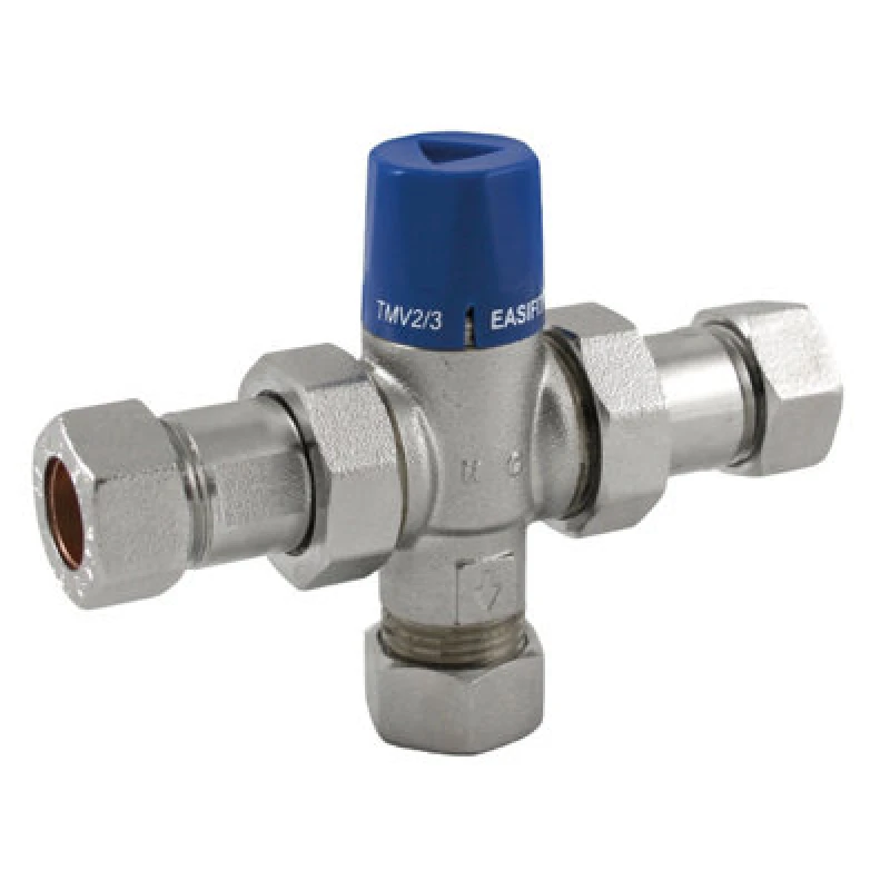 Image of JG Speedfit Rwc Easifit 2-In-1 15mm Thermostatic Mixing Valve For Safe And Comfortable Water Temperatures