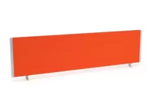 Image of Impulse/Evolve Plus Bench Screen 1600 Bespoke Tabasco Orange Silver Frame