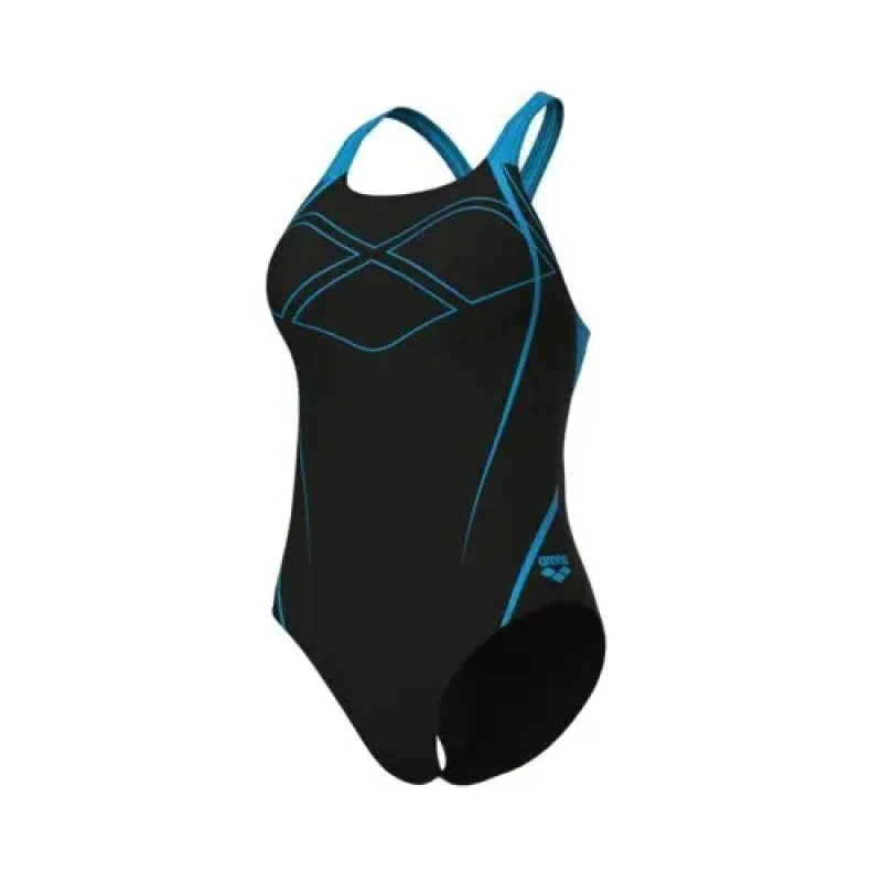Image of Womens 1 Piece swimsuit Arena Graphic Pro Noir Female 46