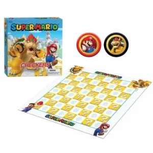 Image of Checkers: Super Mario VS Bowser Board Game