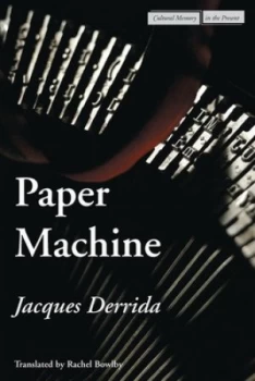 Image of Paper Machine by Jacques Derrida Book