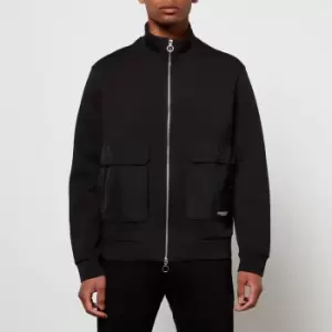 Image of Armani Exchange Mens Front Pockets Zip-Through Sweatshirt - Black - XL