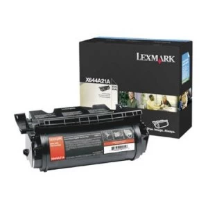 image of Lexmark X644A21E Black Laser Toner Ink Cartridge