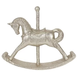 Image of Large Champagne Rocking Horse Ornament