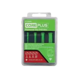 Image of CorePlus DTDM4PC Diamond Tile Drill Bit Set, 4 Piece