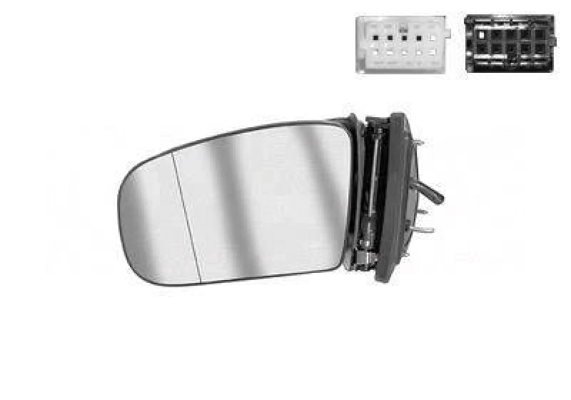 Image of VAN WEZEL 3036857 Wing mirror * HAGUS * Left, with mirror glass, without direction indicator Outside Mirror (50)
