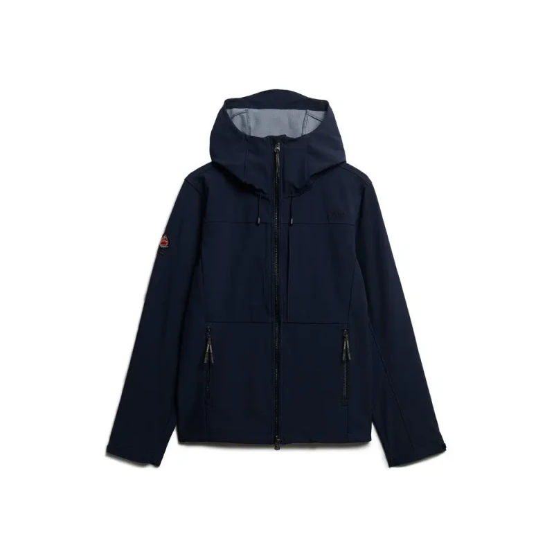 Image of Superdry Hooded sweatshirt Superdry Softshell Tech Bleu Male M