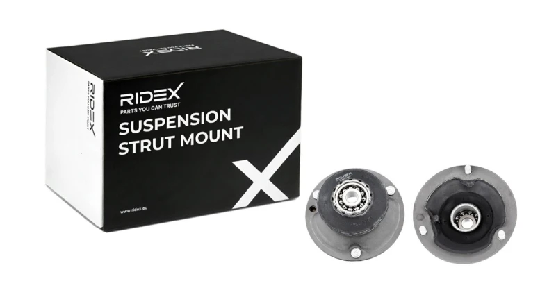 Image of RIDEX 1180S0817 Top strut mount Front Axle, with ball bearing Aluminium Suspension Strut Support Bearing (1180)