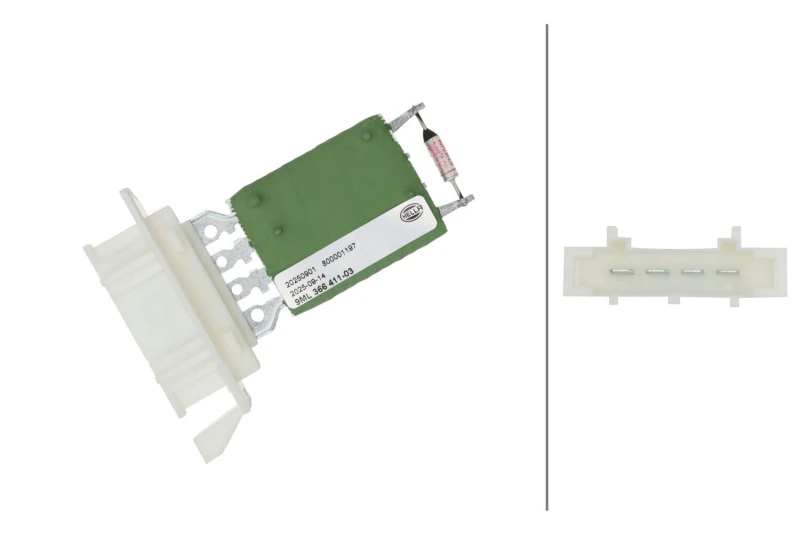 Image of HELLA Blower motor resistor HELLA 9ml 366 411-031