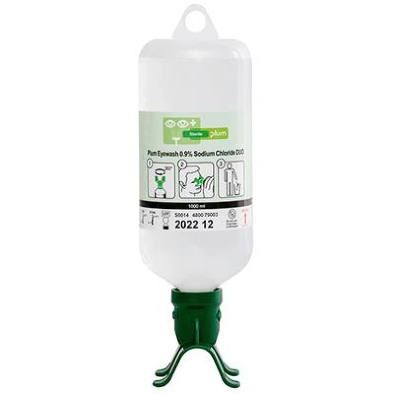 Image of Plum eyewash 1000ml 0.9 percent sodium chloride duo