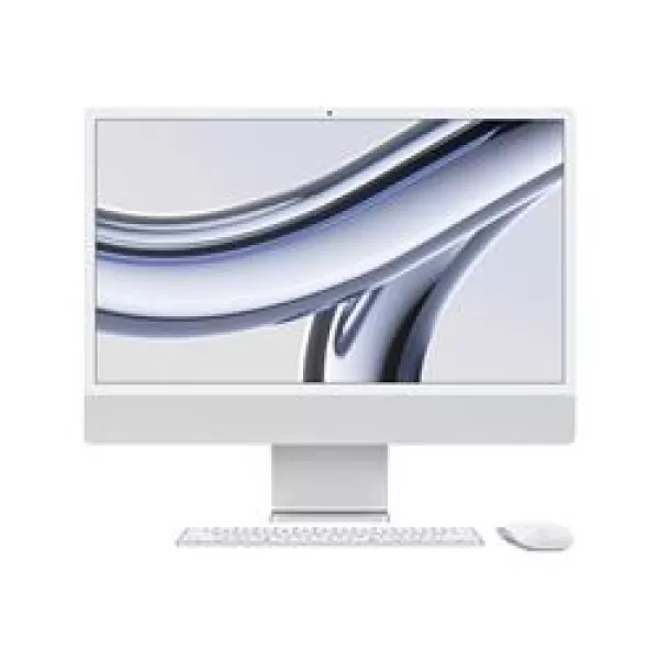 Image of Apple iMac 24", M3,8-Core GPU, 256GB - 2023 - Silver