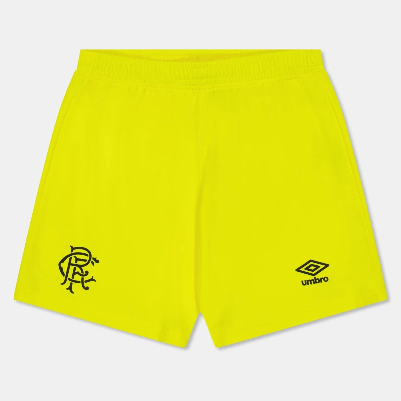 Image of Umbro Rangers Goalkeeper Shorts 2025 2026 Juniors Yellow male 11-12 (L)