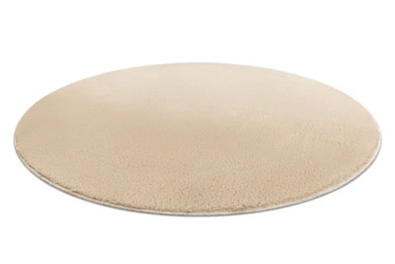 Image of RugsX Modern Washing Carpet Lindo Circle Beige, Anti-Slip, Shaggy Circle 100 Cm