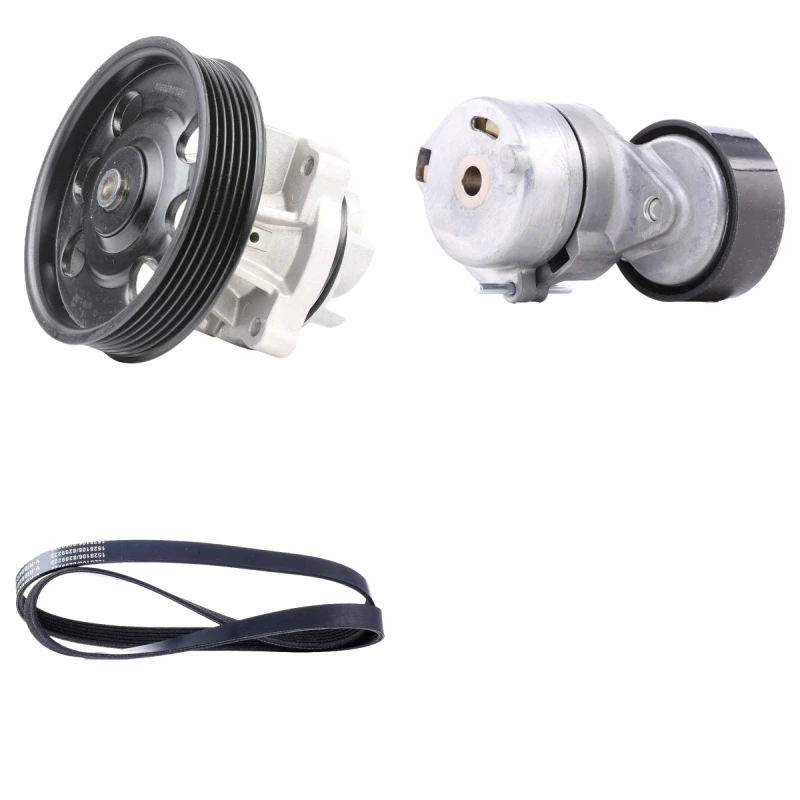 Image of RIDEX 4172P0126 Water Pump + V-Ribbed Belt Kit Water Pump + V-Ribbed Belt Kit (4172)