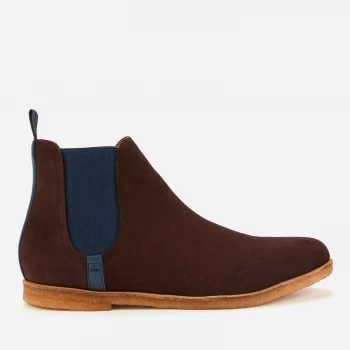 Image of Ted Baker Mens Mardin Suede Chelsea Boots - Brown - UK 11