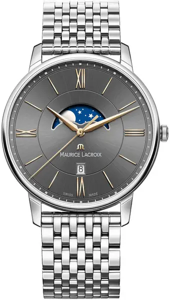 image of Maurice Lacroix Watch Eliros Moon Phase Mens - Grey ML-1400