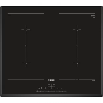 Image of Bosch PVQ651FC5E Serie 6 Four Zone 60cm Induction Hob With CombiZone & PerfectFry - Black