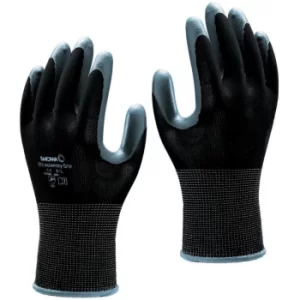 image of Nitrile Coated Grip Gloves, Grey/Black, Size 6