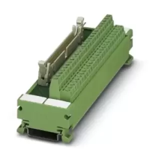 image of Phoenix Contact, 40 Pole Flat Ribbon Cable Connector, Male Interface Module, DIN Rail Mount