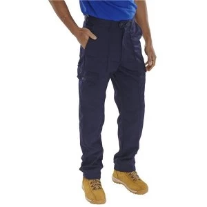 Image of Super Click Workwear Drivers Trousers Navy Blue 52 Ref PCTHWN52 Up to