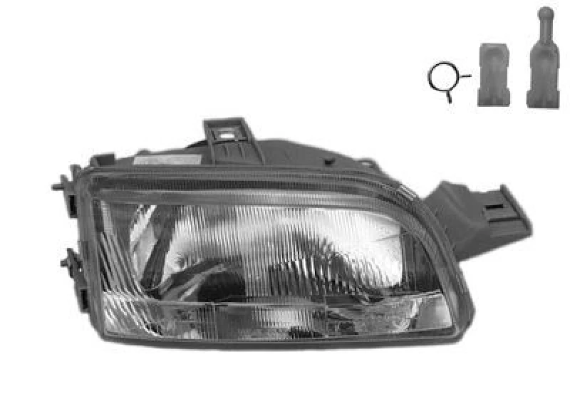 Image of VAN WEZEL Headlight VAN WEZEL 1754962