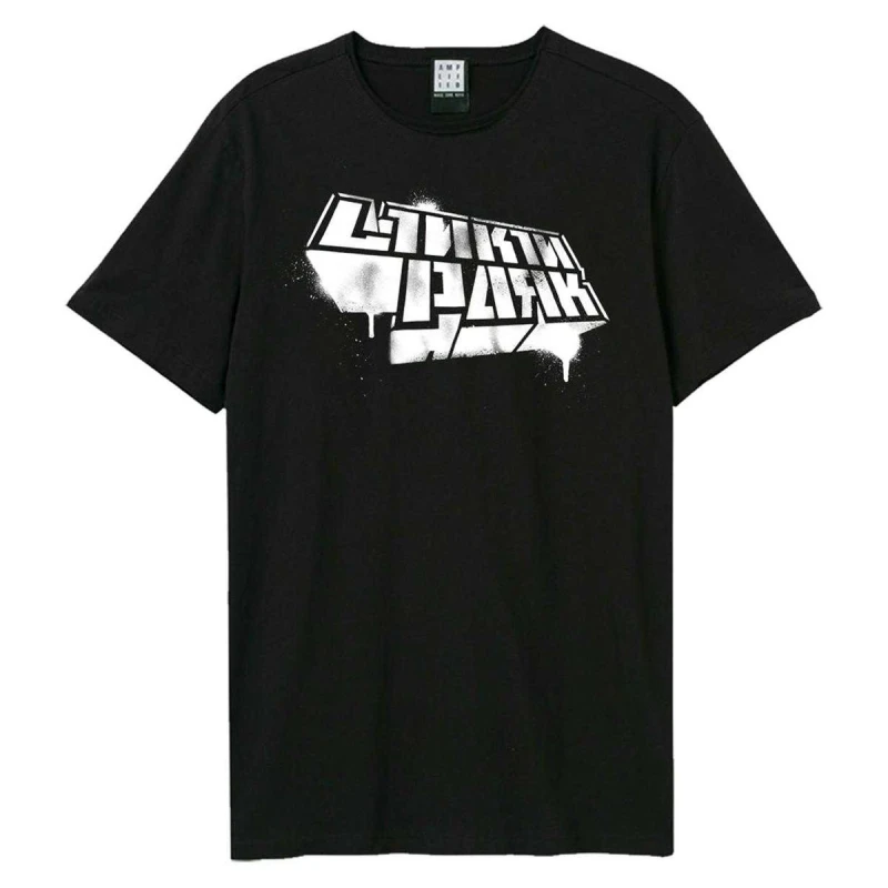 Image of Amplified Amplified Men Reanimation Linkin Park Logo T-Shirt in Black Size: X-Small Black XS Male 5063852064359