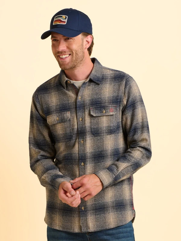 Image of Brakeburn Brakeburn Men Farnworth Check Shirt Size: 2X-large Multi XXL Male 5052414966781