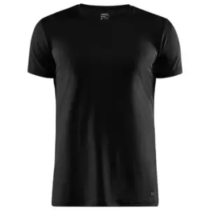 Image of Craft Mens Essential Core Dry Short-Sleeved T-Shirt (XL) (Black)
