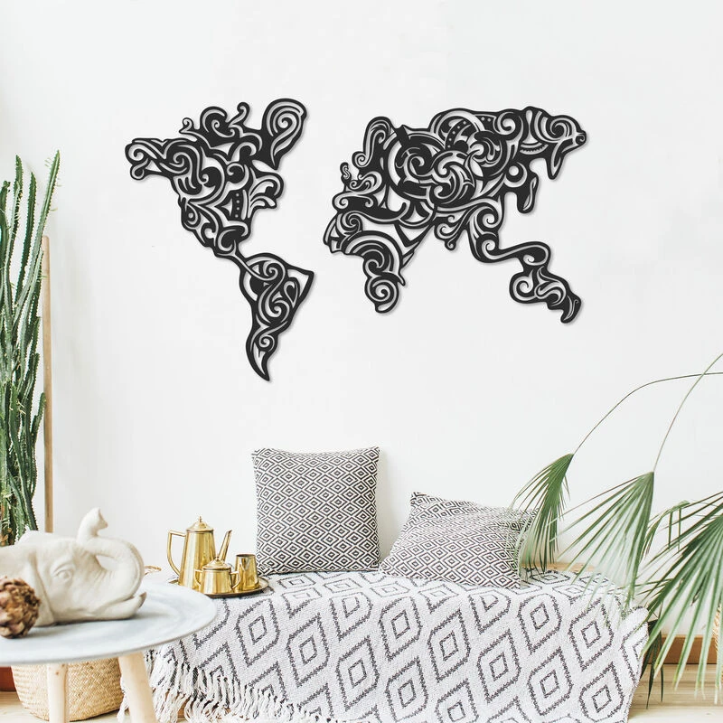 Image of DECORTIE Decortie - metal wall art tribal - Black M.DK.T.16553