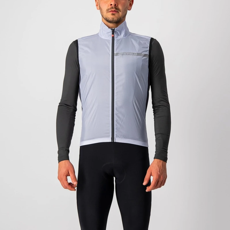Image of Castelli Squadra Stretch Gilet XS Silver Grey/Dark Grey - Cycles UK