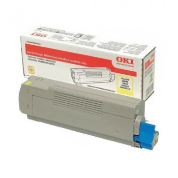 image of OKI 46443101 Yellow Laser Toner Ink Cartridge