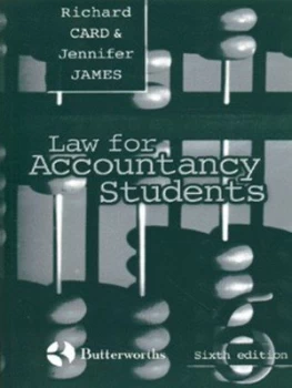 Image of Law for Accountancy Students by Richard Card and Jennifer James Book