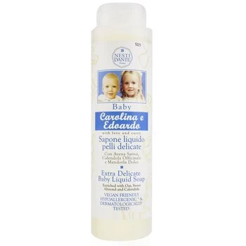 image of Nesti DanteCarolina & Edoardo Extra Delicate Baby Liquid Soap With Oat, Sweet Almond & Calendula (Shower Gel) 300ml/10.2oz