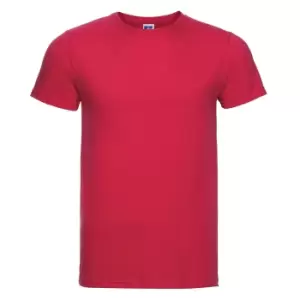 image of Russell Mens Slim Short Sleeve T-Shirt (XL) (Classic Red)