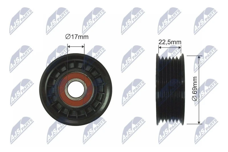 Image of NTY Tensioner Lever, v-ribbed belt NTY RNK-FR-026
